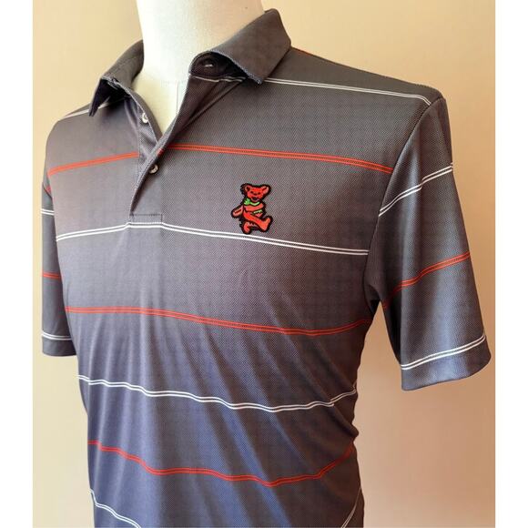 Grateful Dead Dancing Bear PGA Tour Golf Polo (M) - Picture 5 of 6